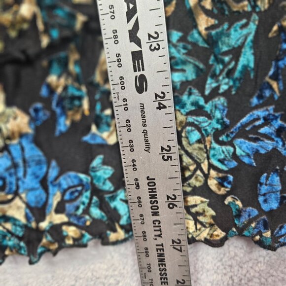 Coldwater Creek Floral Print Blouse Womens 2X Top colorful career office modest - Picture 5 of 12